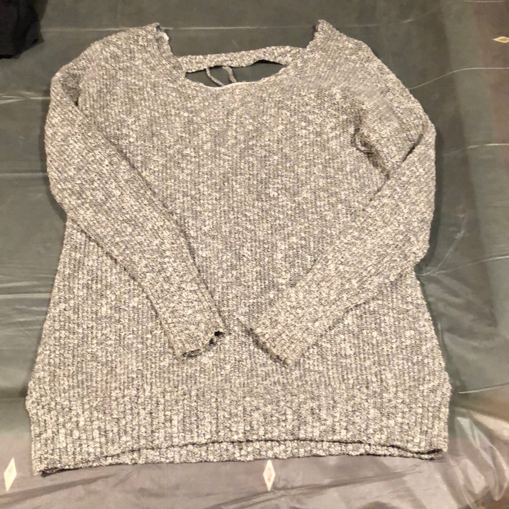 back lace sweater